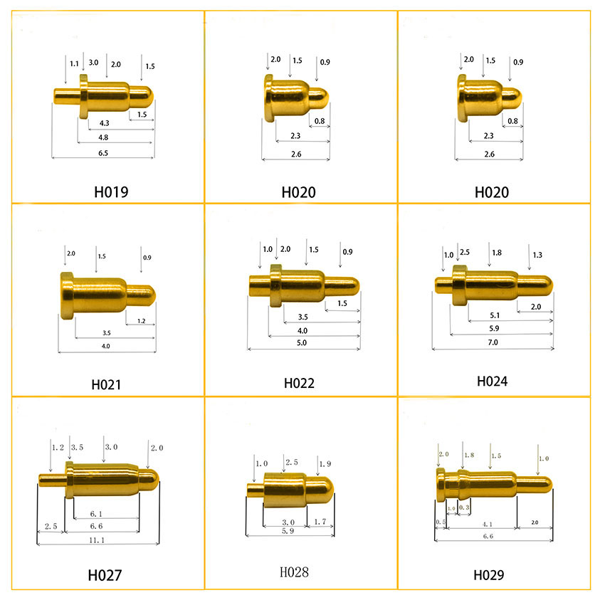 Male Female Header Pin - 1Pcs 고전류 스프링 장착 포고 핀
