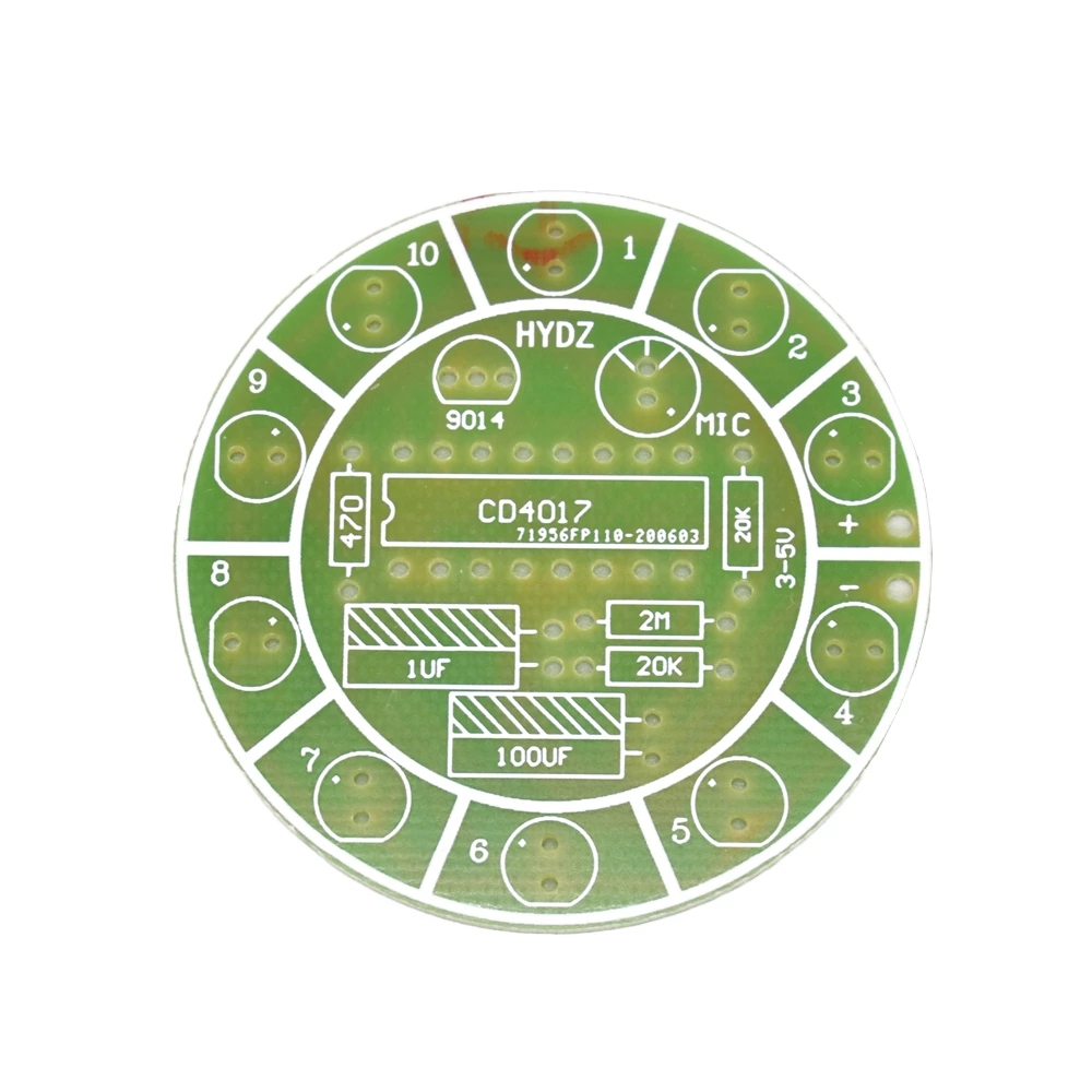 CD4017 다채로운 음성 제어 회전 LED 조명 키트 - Diy Electronics News 리뷰 및 가격