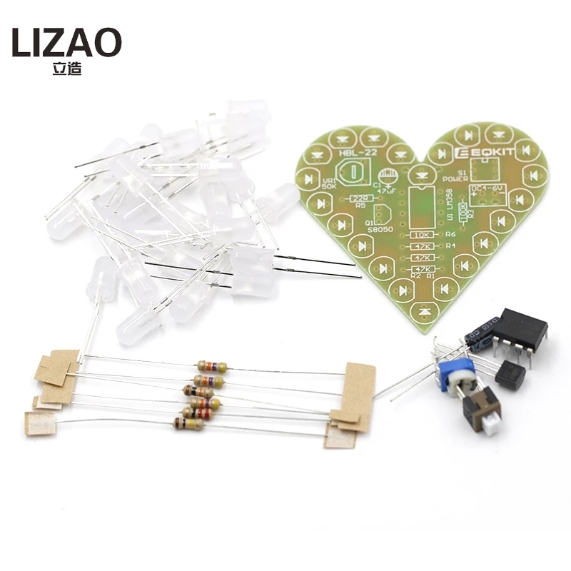 DIY 키트 하트 모양 호흡 램프 키트 호흡 LED 스 - Diy Electronics Lab 리뷰 및 가격