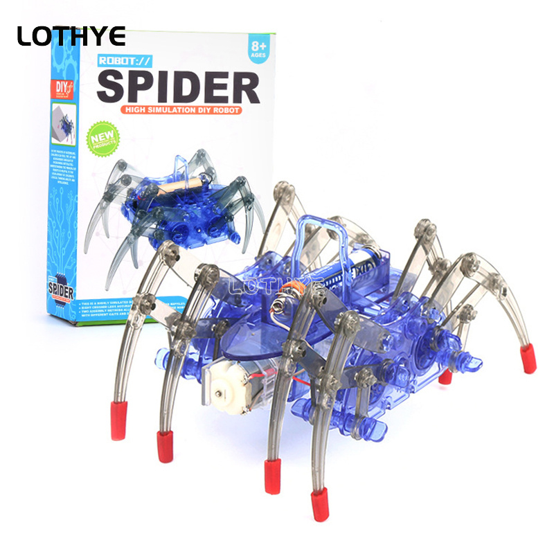 DIY 전기 거미 로봇 퍼즐 장난감 전기 크롤링 동물  - Diy Electronics Toys 리뷰 및 가격