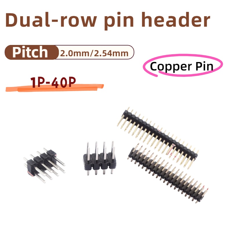 10PCS,2.54mm 피치 단일/이중 행 핀 헤더 P - Male Female Header Pin 리뷰 및 가격