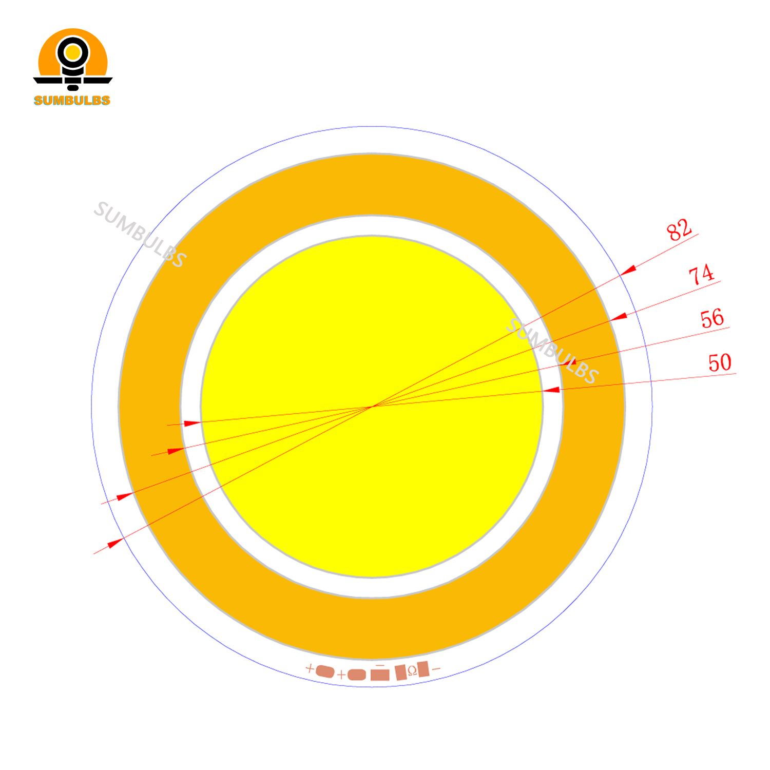 새로운 매장 프로모션 82mm 라운드 더블 컬러 LED - Diy Electronics News 리뷰 및 가격