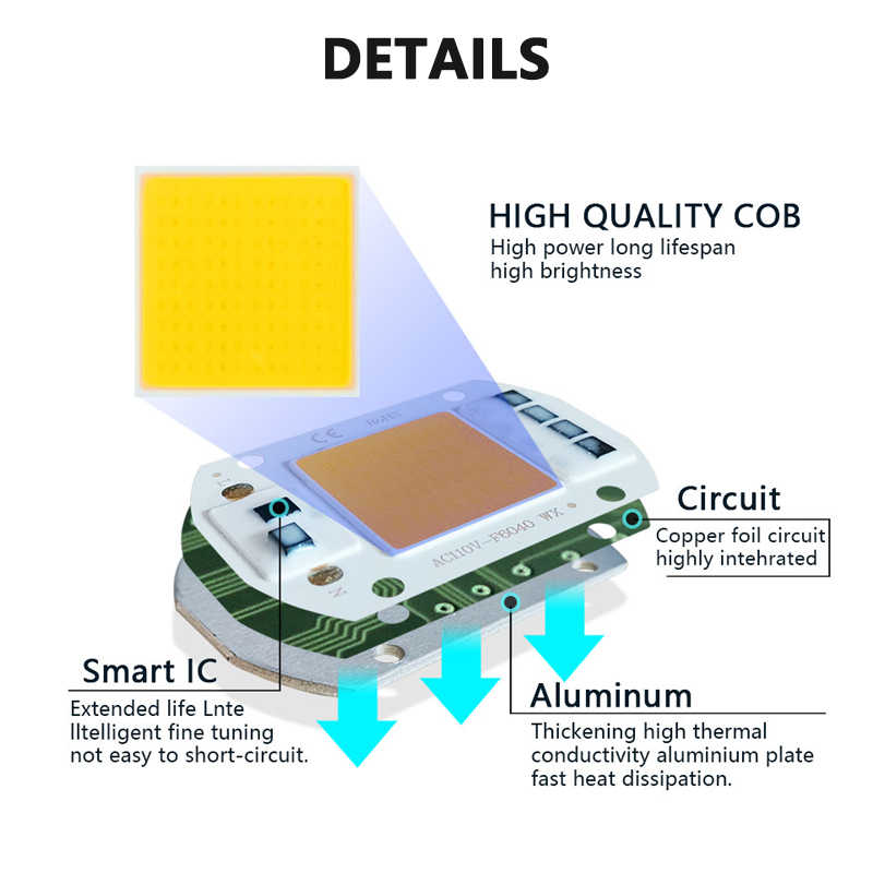 3000K 6000K LED COB 칩 라이트 비드,  - Diy Lamp Electronics 리뷰 및 가격
