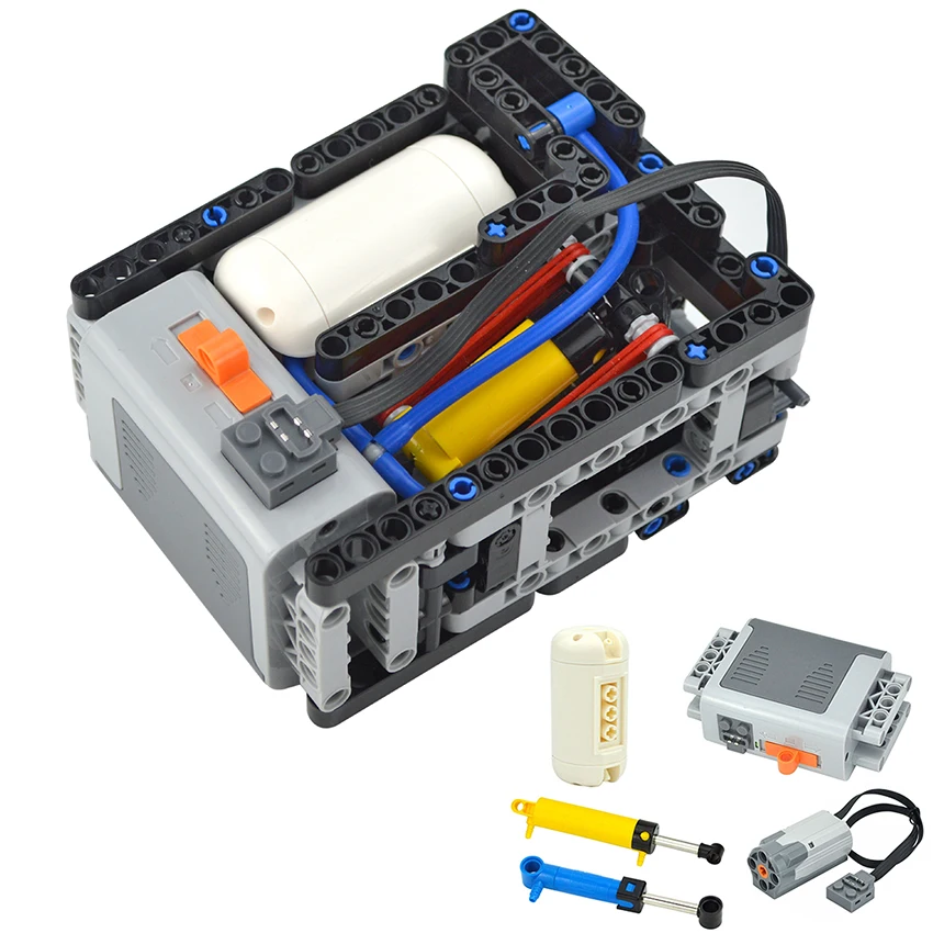 새로운 벽돌 기술 공압 자동 전기 압축기 빌딩 블록 모 - Diy Lego Electronics 리뷰 및 가격