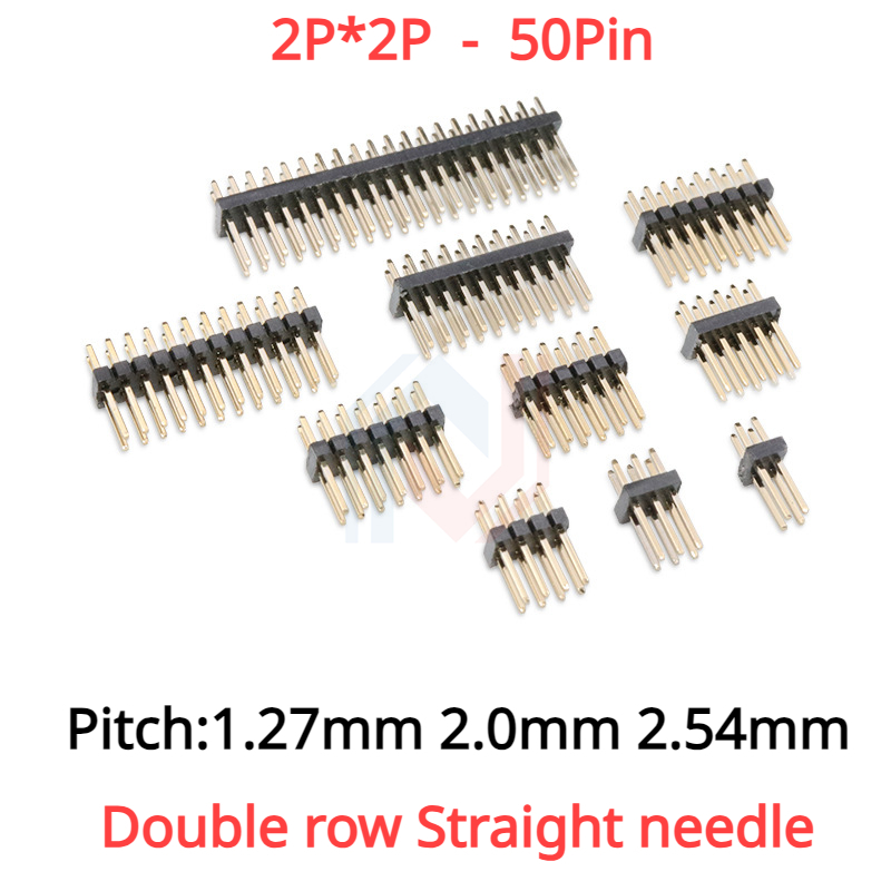10Pcs 1.27mm 2.0mm 2.54mm 피치 2 - Male Female Header Pin 리뷰 및 가격