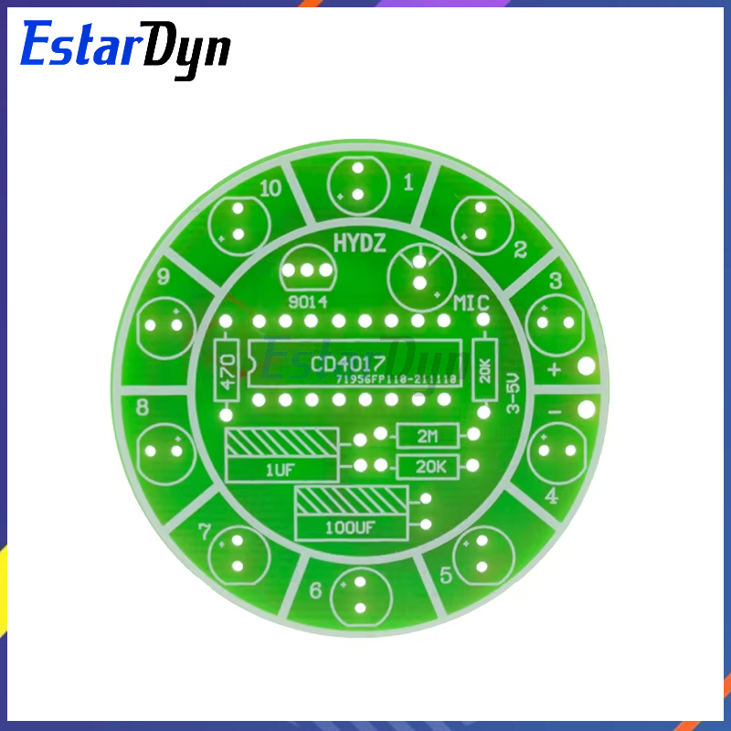 Estardyn CD4017 다채로운 음성 제어 회전  - Diy Electronics Lab 리뷰 및 가격