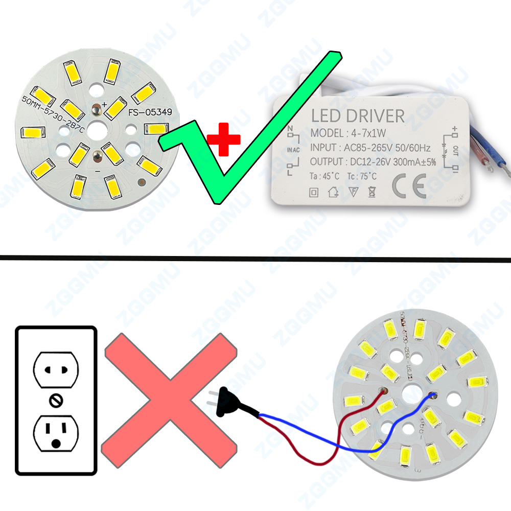 1PC LED PCB 광원 원형 알루미늄 3W 5W 9 - Diy Lamp Electronics 리뷰 및 가격