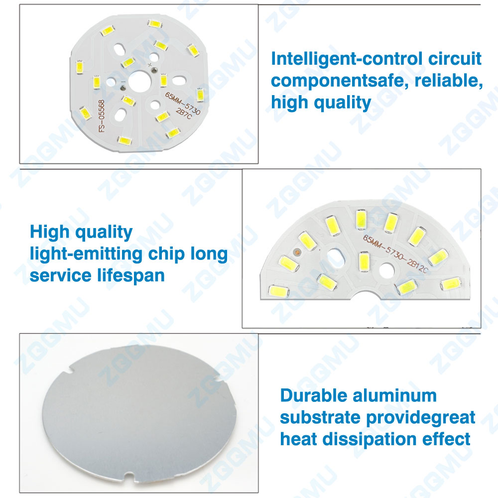 1PC LED PCB 광원 원형 알루미늄 3W 5W 9 - Diy Lamp Electronics 리뷰 및 가격