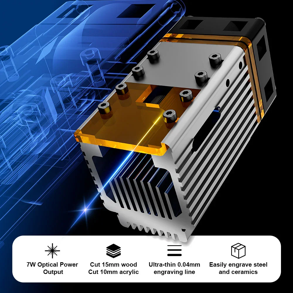 NEJE 7W 다이오드 레이저 조각기 절단 모듈 키트  - Diy Lightsaber Electronics 리뷰 및 가격