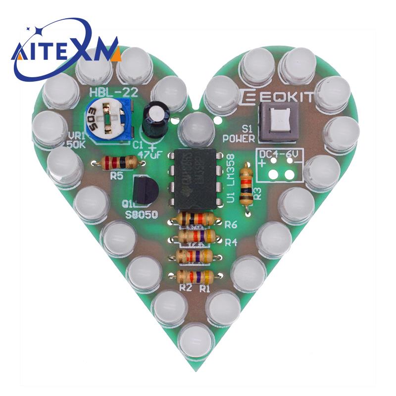 학습 실험실용 하트 모양 호흡 램프 키트, DIY 키트 - Diy Electronics Lab 리뷰 및 가격