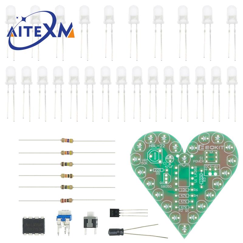 학습 실험실용 하트 모양 호흡 램프 키트, DIY 키트 - Diy Electronics Lab 리뷰 및 가격