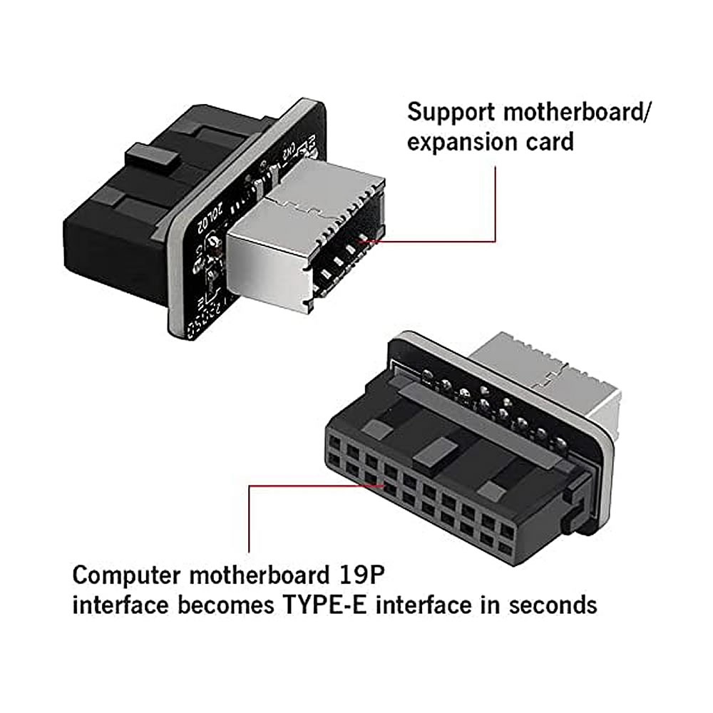 USB 3.0 19/20핀-타입 E 어댑터, 타입-E  - Male Female Header Pin 리뷰 및 가격
