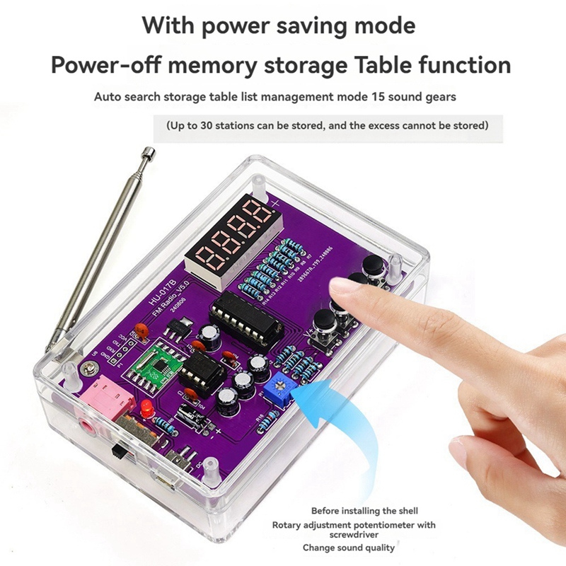 FM 라디오 RDA5807 DIY 키트 전자 조정 가능 - Diy Electronic Components 리뷰 및 가격