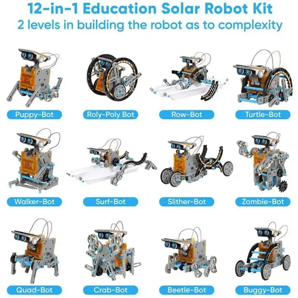 13 in 1 태양열 구동 로봇 과학 키트 DIY 빌딩 - Diy Electronics Toys 리뷰 및 가격